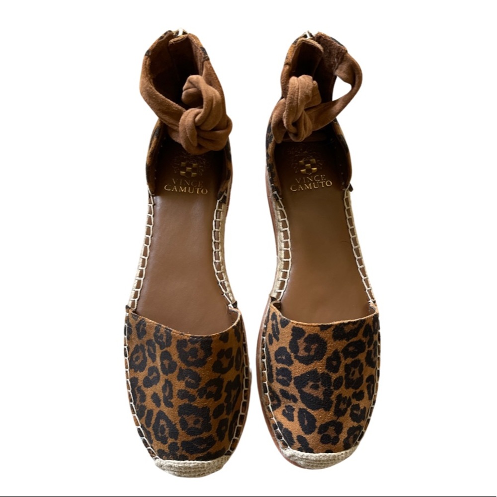 Vince Camuto Binadee Ankle Tie Platform Espadrilles, Size 9.5M